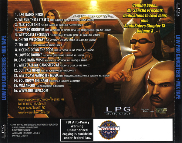 Low Pro Gangsters - Mix Tape Chicano Rap